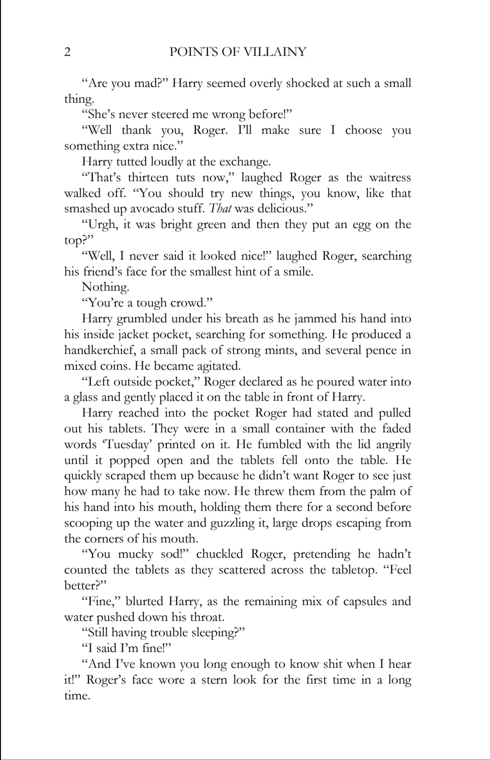 Points of Villainy/Points of Virtue - Prose Book