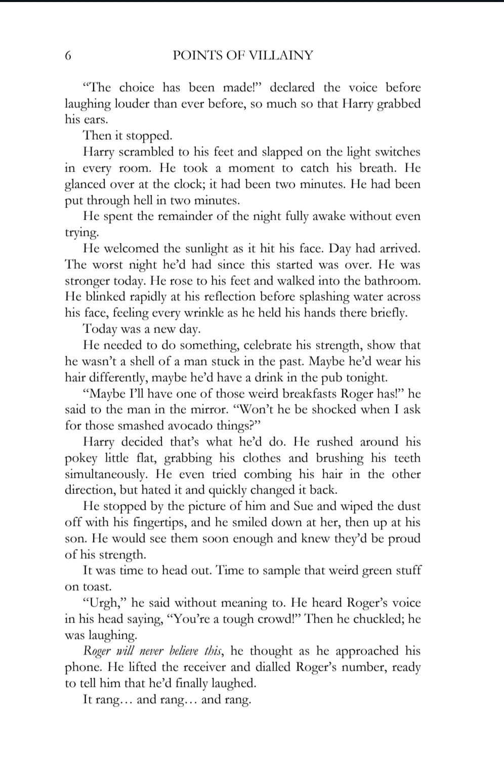 Points of Villainy/Points of Virtue - Prose Book