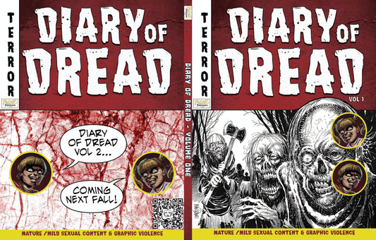 DIGITAL DOWNLOAD - Diary of Dread Vol 1 - B/W Version