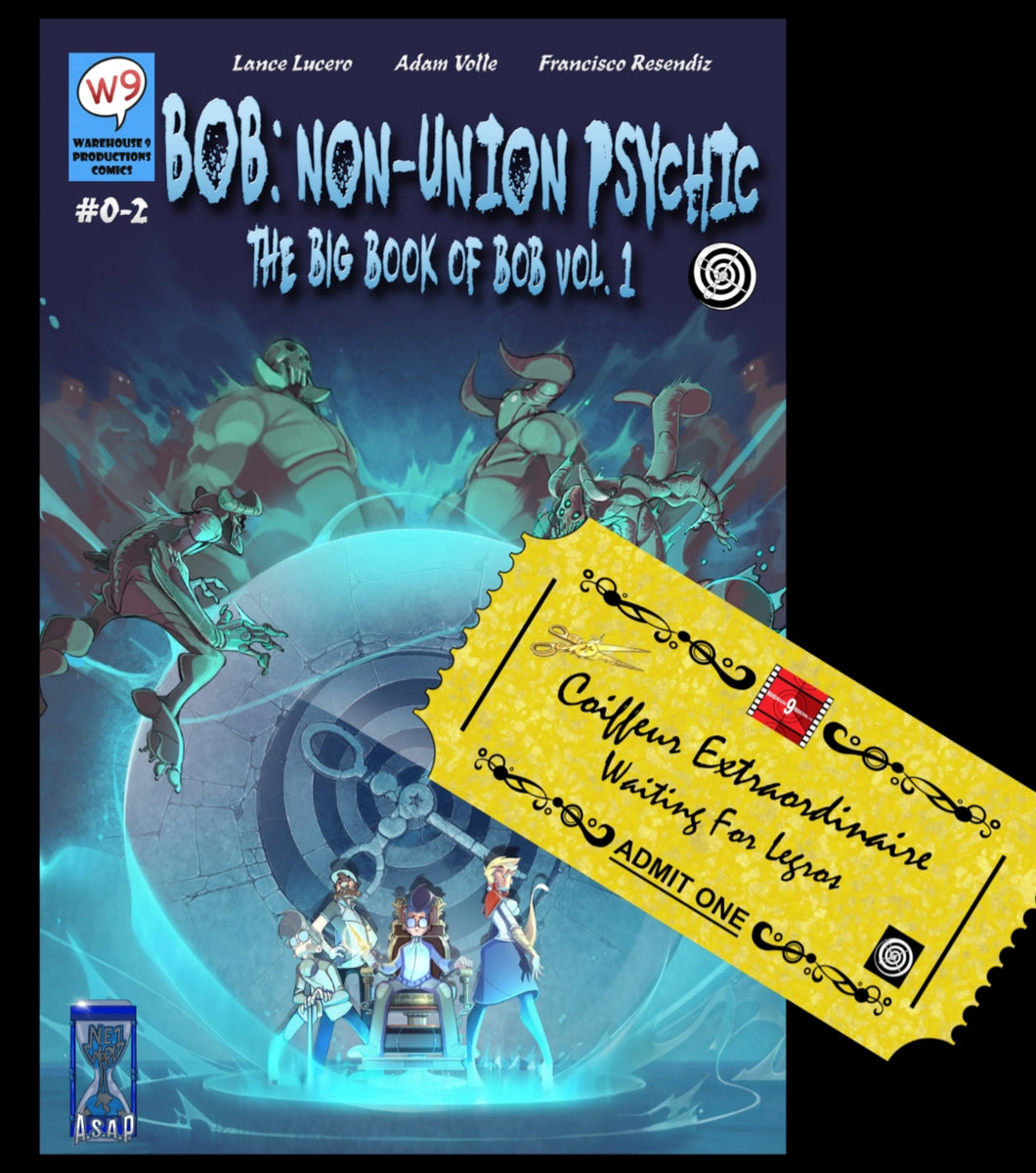 PAPERBACK WITH GOLDEN TICKET - BOB: NON-UNION PSYCHIC - THE BIG BOOK OF BOB VOL. 1