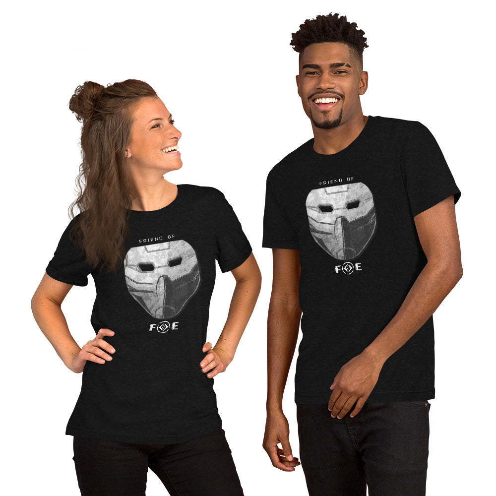 Friend of Foe Mask Logo Unisex T-Shirt (Dark)